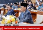 Prabowo Minta Maaf dan Pamit ke Komisi I DPR RI